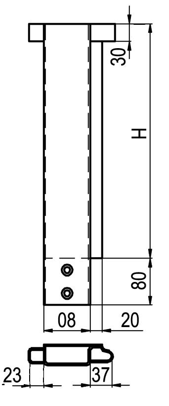 H = 600 mm